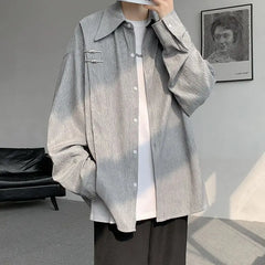Threebooy Spring New Simple Solid Color Design and Temperament Men's Shirt Fashionable Casual Shirt