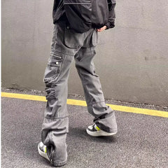 Threebooy Y2k Men's Clothes Man Pants Summer New Cargo Pants American Cotton Work Wear Pants Loose Casual Straight Trendy Men Trousers