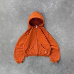 Threebooy Unisex Hooded Zipper Long Sleeve Casual Sweatshirt Spring Autumn Polyester Cotton Comfortable Sportswear for Men And Women