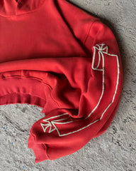 Threebooy Streetwear Retro Harajuku Y2k Hoodie Embroidered Pattern Long Sleeve Pullover Red Sweatshirt Hoodie Cotton Casual Hoodies New