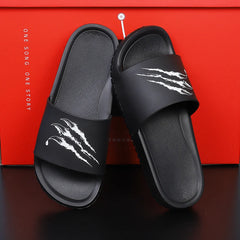 Threebooy Plus Big Size 49 50 51 52 Mens Rubber Slide Slippers Wide Flat Sandals Beach Shoes Indoor Home House Outdoor Palm Claps