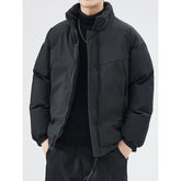 Threebooy Autumn winter new cotton warm standing collar cotton jacket men loose casual cotton jacket men