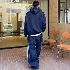 Threebooy Men's Denim Hoodie Combo 2-Piece Set