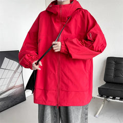Threebooy Original Clothing Men Spring Jackets Outerwear Men's Korean Style Clothes Loose Fitting Men's Coats Models 2024 Man Hoodie