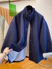 Threebooy Korean Simple High-end Windbreaker Short Jacket Women Loose Spring Autumn New Style Small Fashion Trend Baseball Jacket