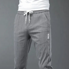 Threebooy Streetwear Fashion Men Baggy Jeans Korean Solid Straight Pants Spring Autumn Elastic Band Pockets Casual Male Clothes Trousers