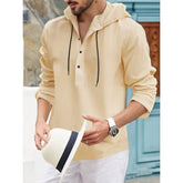 Threebooy American Half Cardigan Jacket Summer Fashion Casual Jersey Hooded Long Sleeve Men's Top Shirt
