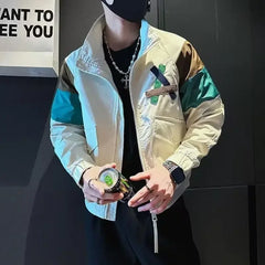Threebooy Male Coats Casual Slim Fit Trendy Cold Joker Men's Jackets Korean Reviews Many Aesthetic Harajuku Cheap Sale Fast Delvery Y2k
