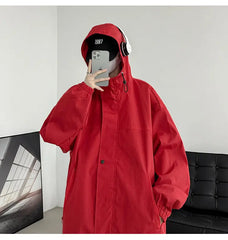 Threebooy Harajuku Korean Popular Clothes for Men Outerwear Original Clothing Men Spring Jackets Man Hoodie Men's Coats Models 2024 Style