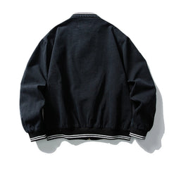 Threebooy Vintage Embroidery Cargo Jacket Mens Streetwear Punk Y2k Casual Coats Oversized Harajuku Loose Hip Hop Zip Up Jackets Male