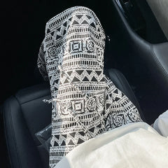 Threebooy Trend Streetwear Men Ethnic Pattern Printed High Street Hip Hop Sweat Pants Men Oversized Unisex Casual Vintage Baggy Pants