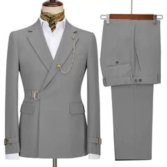 Threebooy Men's Suits Blazer Pants for Men Jacket Italian Design Notched Lapel Party Wedding Slim Fit Costume Homme 2 Piece Clothing