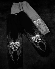 Threebooy Y2K Breathedivinity Skull Cargo Pants Men Women Gothic Casual Sports Joggers New Hip Hop Street Fashion Couple Street Trousers
