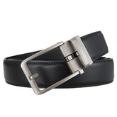 Threebooy 3.5cm Width Click Belts for Men Brand Designer Automatic Buckle Genuine Men's Jeans High Quality Waist Strap 90-130cm