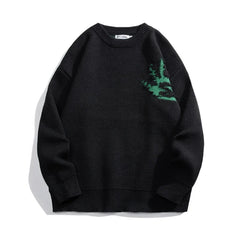 Threebooy Printed Sweaters Pullover Knit New in Sweaters Knitwear Men's Winter Sweater Harajuku Male Clothes Korean Popular Clothes Jumper