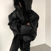 Threebooy Men's Cotton Coat Hoodie Design Thick Autumn Winter Darkwear Long Sleeve With Hat Male Tops Streetwear