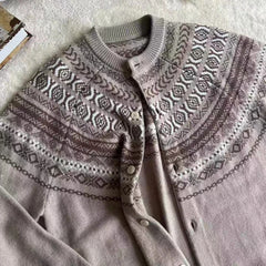 Threebooy New Japanese Retro Men Cardigan Luxury Ethnic Printed Knitted Slim-fit Long Sleeve Sweater Coats Autumn Premium Quality Knitwear