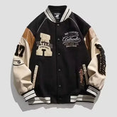 Threebooy American Style Trendy Brand Men's Baseball Cap Casual Embroidered Jacket Loose Fit Patchwork Casual Jacket For Couples Spring Au