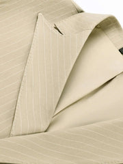 Threebooy Men's 2 Pieces Suit Double Breasted Suit Lapel Suitable Slim Fit For Business Formal Wear Wedding Groom