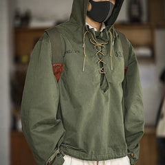 Threebooy American Vintage Deck Suit Short Windbreaker Bad Weather Coat Sweater Hoodie Men's