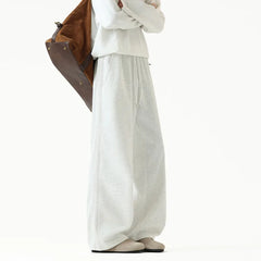 Threebooy Grey Sports Pants Men Fashionable Black Casual Pants Men Streetwear Hip-hop Loose Wide Leg Pants Mens Joggers Sweatpants