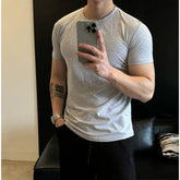 Threebooy Summer T Shirt for Men Fashion Casual Cotton White Tee Shirts Short Sleeve Daily Casual Tops for Male
