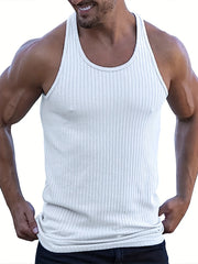 Threebooy Breathable Quick-dry Vests Summer Breathable Sports Vests For Men Quick-dry Sleeveless Solid Color Gym Tops For Training