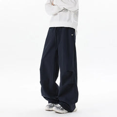 Threebooy New Spring Men Pants Casual Loose Wide Leg Trousers fashion Comfort Fit Floor Sweeping Long Drop Pants Relaxed Streetwear