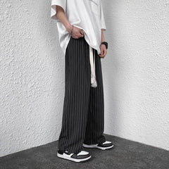 Threebooy Men Pants Stripe Pattern New in Trousers Sport Big Size High Quality Brands Jogger Man Baggy Casual Harem Straight Men's Pants