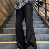 Threebooy New Hip-hop Heavyweight Sweatpants for Men Trendy American Couple Pants Loose and Casual Wide Leg Pants with a Hanging Feel