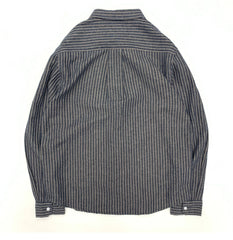 Threebooy 55% Linen 45% Cotton Vintage Striped Shirts for Men American Casual Retro Loose Blouses Spring Autumn Long Sleeve Male Tops