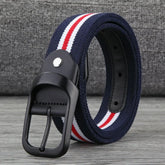 Threebooy 3.5cm Men's Fabric Canvas Webbing Man Belt for student Designer Men Leisure Trousers Belt for Jeans Belts Male Waist Belts