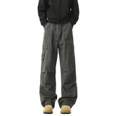 Threebooy Men Cargo Pants Men Casual Multi-Pocket Cotton Overall Trousers Easy Wash outdoors Army Green Joggers Pants Male Dropshipping