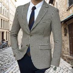 Threebooy Suits for Men Notched Lapel 2 Pieces Set or Single Blazer Tweed Suit Tuxedo Set for Wedding Business Men's Suits