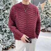 Threebooy Clothing Men Winter High Quality Knitted Sweaters Male Slim Keep Warm Winter Christmas Pullover Men Long Sleeve Sweaters