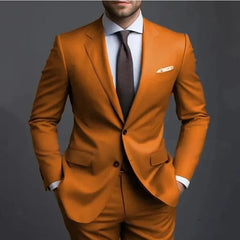 Threebooy Men's Adult Dress Wedding Groom Banquet Suit Temperament Business Suit