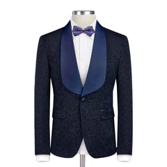 Threebooy Jacquard Men's Suit Slim Fit 3 Pieces Jacket Pants Vest Shawl Lapel Formal Occasion Party Prom Gentleman