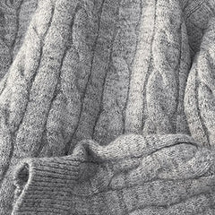 Threebooy Korean Luxury Jacquard Men Polo Sweater Loose V Neck Knit Solid Color Pullover Casual Premium Quality Long Sleeve Knitwear M-3XL