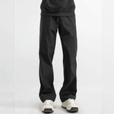 Threebooy Men's Men's Trousers Casual Straight Pants Sports Long Trousers Men's Trendy Black Storm Pants Windproof