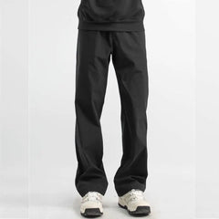 Threebooy Men's Men's Trousers Casual Straight Pants Sports Long Trousers Men's Trendy Black Storm Pants Windproof