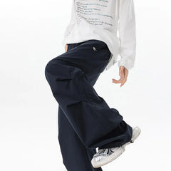 Threebooy New Spring Men Pants Casual Loose Wide Leg Trousers fashion Comfort Fit Floor Sweeping Long Drop Pants Relaxed Streetwear