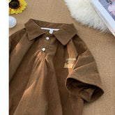 Threebooy American Fashion Retro Polo Shirt Men's Short-sleeved Korean Version 2025 New Summer High Street Trend Shirt Lapel T-shirt Chic