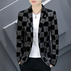 Threebooy Short Cropped Man Suits And Blazers Party Single Breasted Coats Jacket For Men Premium Summer Fashion Casual Elegant