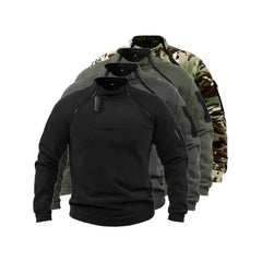 Threebooy Mens Tactical Outdoor Polar Fleece Jacket Hunting Clothes Warm Zipper Pullover Man Windproof Coat Thermal Hiking Camping Sweater