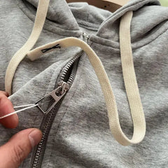 Threebooy Hooded Vest Jacket American Casual Sports Vest Men Women Korean Streetwear 2025 Trendy Loose Sleeveless Zipper Cardigan