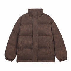 Threebooy Winter Jackets Men Casual Loose Parkas Male Thicken Warm Stand Collar Winter Coats Man