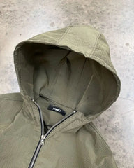 Threebooy Harajuku New Breathable Casual Zipper Hoodie Green Splicing Fashion Pullover Sweatshirt Sports Running Hoodies Streetwear Tops
