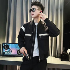 Threebooy Slim Fit Men's Cargo Jackets High Quality Male Coats Korean Reviews Many Aesthetic Fast Delvery Luxury Designer Casual Stylish