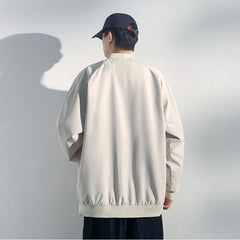 Threebooy Spring Bomber Jacket Men Long Sleeve Baseball Jackets Men's Windbreaker Coat Zipper Jacket Male Outwear Overcoat Brand Clothing