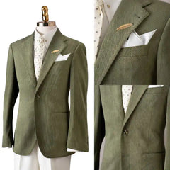 Threebooy Minimalist Men Suit 2 Pieces Blazer Pants Single Breasted Notched Lapel Formal Occasion Party